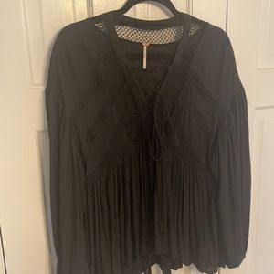 Free People Fathered lace up tunic